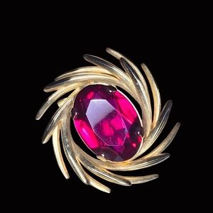 Vintage Glass Brooch